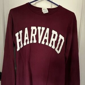 Harvard University Maroon Long Sleeve Size Small